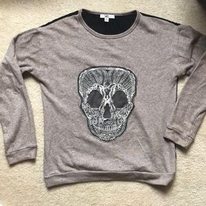 Size medium loose sweater with mesh back